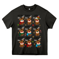 Asphalt christmas reindeers Heavy Core Tee - MaliasSmallBusiness