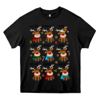 Black christmas reindeers Heavy Core Tee - MaliasSmallBusiness