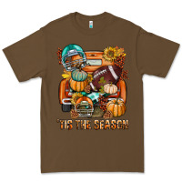 Cacao Tis The Season Fall Football Truck Premium Tee - BundleAndBundleShop