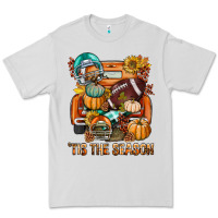 Dove Grey Tis The Season Fall Football Truck Premium Tee - BundleAndBundleShop