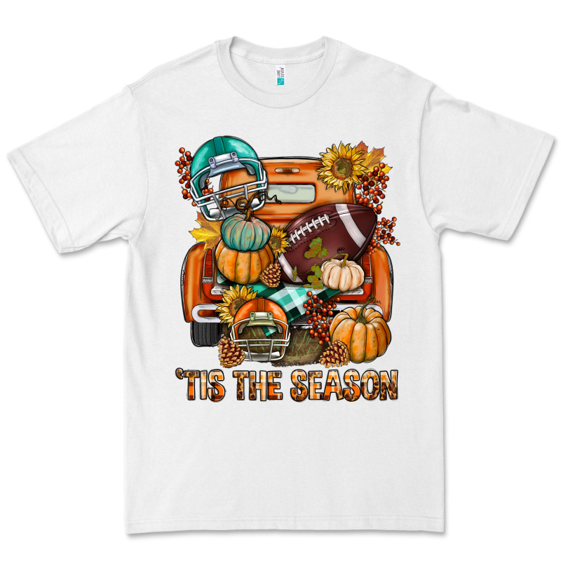 Tis The Season Fall Football Truck Premium Tee by BundleAndBundleShop | Teevron