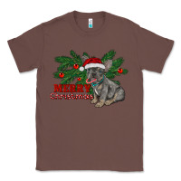 Chestnut merry christmas french bulldog Classic Tee - RanaPortraitStore