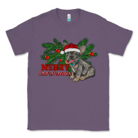 Lavender merry christmas french bulldog Classic Tee - RanaPortraitStore