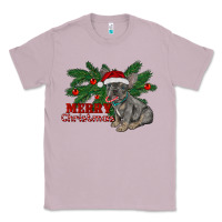 Lilac merry christmas french bulldog Classic Tee - RanaPortraitStore