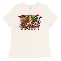 Bone feliz navidad heifers front view Ladies Tee - RanaPortraitStore
