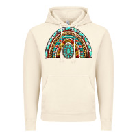 Vintage Artic Western Rainbow with Leopard and Gemstone Vintage Hoodie - texasbilliewilder