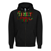 Black Family Christmas 2022 Zipper Hoodie - FaDigitalArtStudio