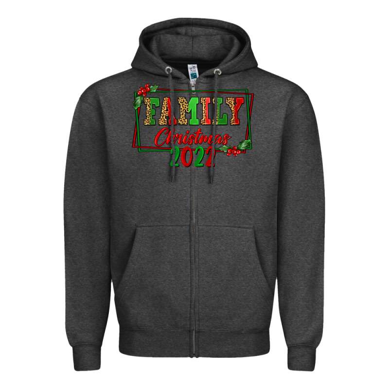 Family Christmas 2022 Zipper Hoodie by FaDigitalArtStudio | Teevron