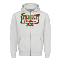 Dove Grey Family Christmas 2022 Zipper Hoodie - FaDigitalArtStudio