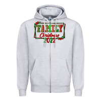 Heather Grey Family Christmas 2022 Zipper Hoodie - FaDigitalArtStudio