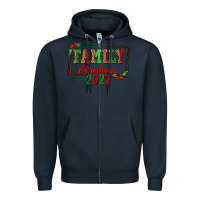 Navy Family Christmas 2022 Zipper Hoodie - FaDigitalArtStudio