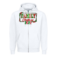 White Family Christmas 2022 Zipper Hoodie - FaDigitalArtStudio