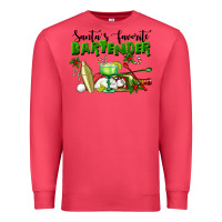 Cardinal Santa's Favorite Bartender Premium Sweatshirt - LillyAllenDesigns