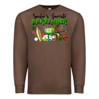 Chestnut Santa's Favorite Bartender Premium Sweatshirt - LillyAllenDesigns
