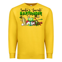Lemon Santa's Favorite Bartender Premium Sweatshirt - LillyAllenDesigns