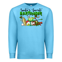 Ocean Blue Santa's Favorite Bartender Premium Sweatshirt - LillyAllenDesigns