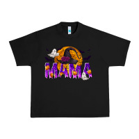 Black Halloween Mama Urban Heavy Tee - texasbilliewilder