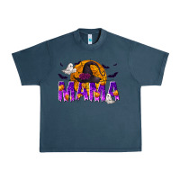 Midnight Navy Halloween Mama Urban Heavy Tee - texasbilliewilder