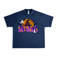 Navy Halloween Mama Urban Heavy Tee - texasbilliewilder