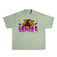 Oil Green Halloween Mama Urban Heavy Tee - texasbilliewilder