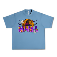 Pebble Blue Halloween Mama Urban Heavy Tee - texasbilliewilder
