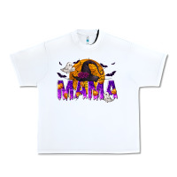 White Halloween Mama Urban Heavy Tee - texasbilliewilder