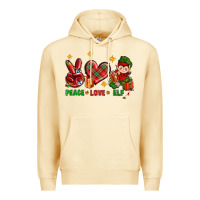 Pina Colada Peace Love Elf Christmas Premium Hoodie - BundleAndBundleShop