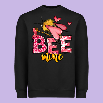 Bee Mine Valentines Day Heavyweight Sweatshirt Designed By Oliviacreatesart