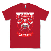 Red fire captain firefighter fireman job Classic Tee - tuanDangUi