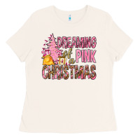 Bone Dreaming Of A Pink Christmas Ladies Tee - BundleAndBundleShop