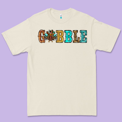 Gobble Thanksgiving Turkey Premium Tee Designed By Ranaportraitstore