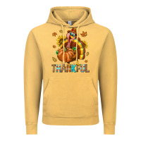 Vintage Mustard Thankful Turkey Vintage Hoodie - texasbilliewilder