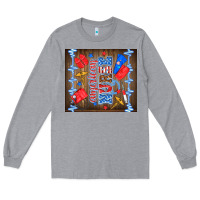 Heather Grey American nurse Long Sleeve Tee - TumblerDesignByShophia