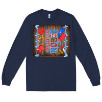Navy American nurse Long Sleeve Tee - TumblerDesignByShophia