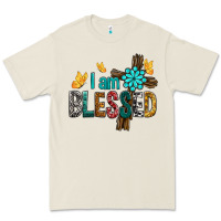 Bone I Am Blessed Cross Premium Tee - BundleAndBundleShop