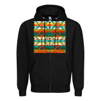 Black native american aztec seamless pattern 1 Zipper Hoodie - BundleAndBundleShop