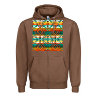 Chestnut native american aztec seamless pattern 1 Zipper Hoodie - BundleAndBundleShop