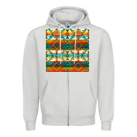 Dove Grey native american aztec seamless pattern 1 Zipper Hoodie - BundleAndBundleShop