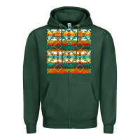 Sports Green native american aztec seamless pattern 1 Zipper Hoodie - BundleAndBundleShop