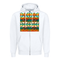White native american aztec seamless pattern 1 Zipper Hoodie - BundleAndBundleShop