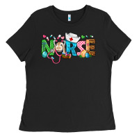 Black Easter Nurse Ladies Tee - BundleAndBundleShop