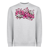 Heather Grey Strong Cancer Awareness Heavyweight Sweatshirt - FaDigitalArtStudio