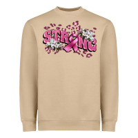 Mushroom Strong Cancer Awareness Heavyweight Sweatshirt - FaDigitalArtStudio