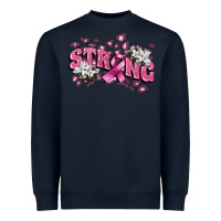 Navy Strong Cancer Awareness Heavyweight Sweatshirt - FaDigitalArtStudio