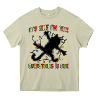 Mossy it's fine i'm fine everything is fine Heavy Core Tee - MaliasSmallBusiness