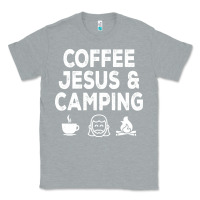 Heather Grey camp camping camper campfire campsite hiking gift Classic Tee - tuanDangUi