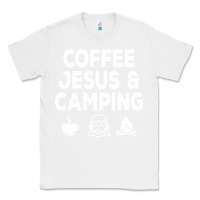 White camp camping camper campfire campsite hiking gift Classic Tee - tuanDangUi