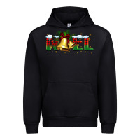Black noel Christmas bells Urban Hoodie - BarkalooDesign