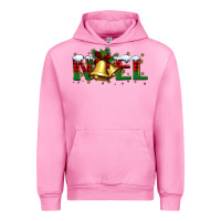Fuchsia Pink noel Christmas bells Urban Hoodie - BarkalooDesign