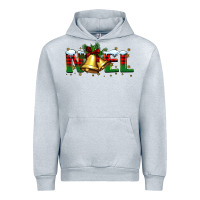 Heather Grey noel Christmas bells Urban Hoodie - BarkalooDesign